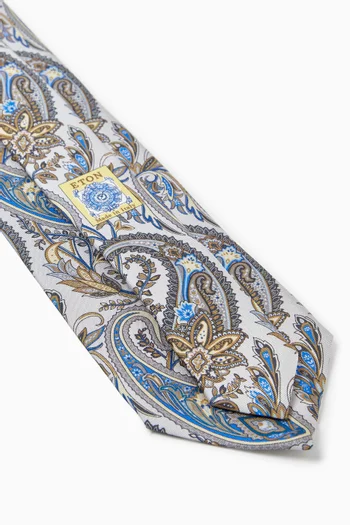Paisley-print Tie in Silk