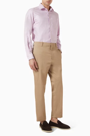 Semi Solid Shirt in Signature Twill