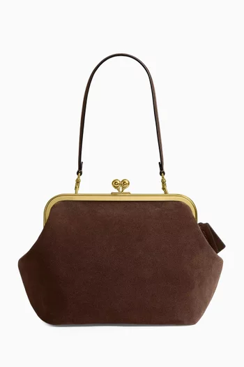 Kisslock 27 Frame Bag in Suede
