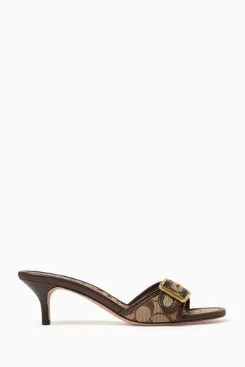 Margot 57 Sandals in Signature Sateen Jacquard