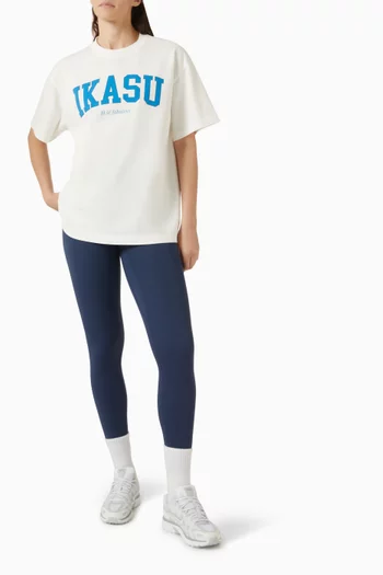 Campus-print Oversized T-shirt in Cotton