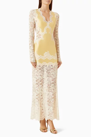 Floral Lace Maxi Dress
