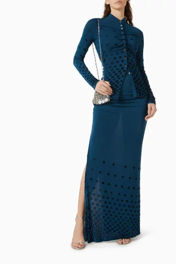Mirrorwork Buttoned Top