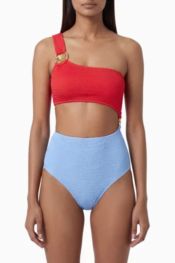 Hibiscus Maillot One-piece Swimsuit