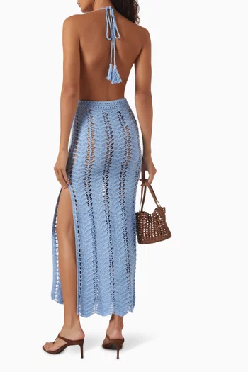 Hidden Treasure Crochet Maxi Dress