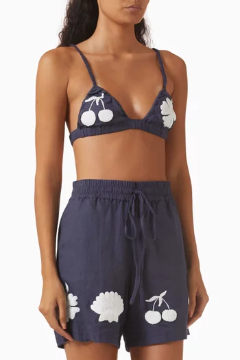 Kai Bralette Top in Linen