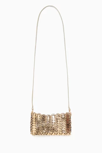 Small Sac A Main Reversible Crossbody Bag in Brass