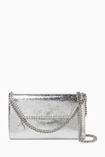 Mini Falabella Crossbody Bag in Metallic Shaggy Deer