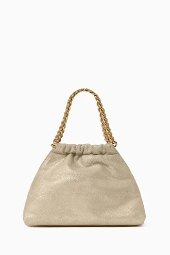 Mini Falabella Drawstring Bag in Eco Shaggy Deer Leather