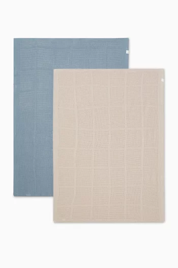 Cellular Blankets, Set of 2