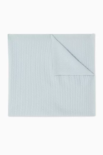 Knitted Blanket in Cashmere