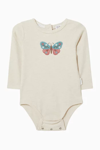 Thick Butterfly Bodysuit in Cotton