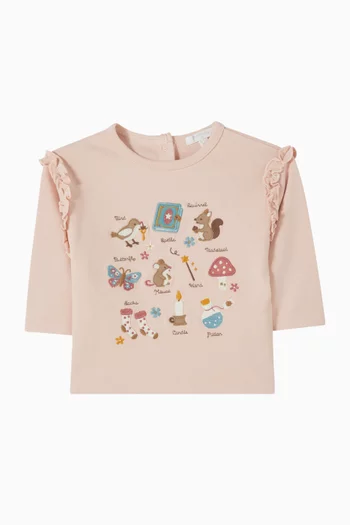 Thick Ruffle Top in Organic Cotton