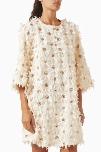 Yasabelone Embellished Mini Dress