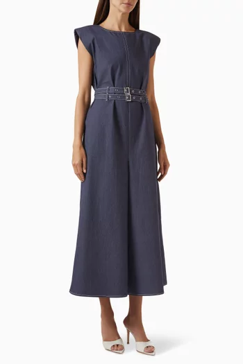 Yasbebba Ankle Jumpsuit in Cotton-blend