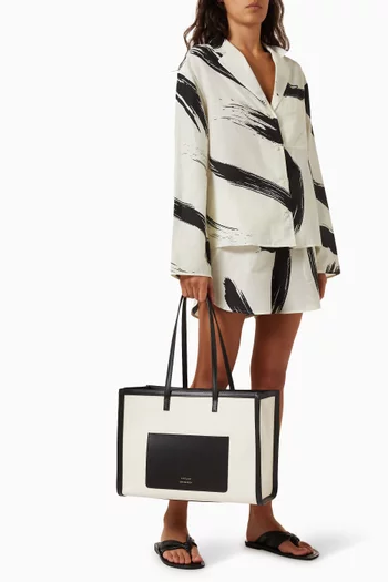 Medium Arabella Tote Bag in Cotton Canvas