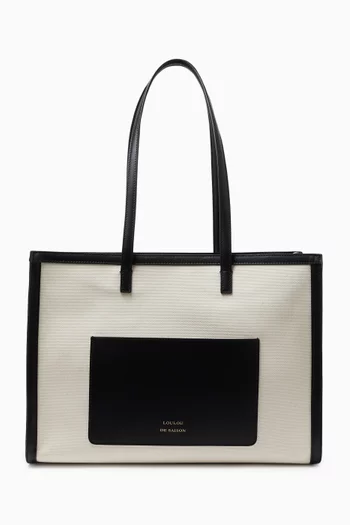 Medium Arabella Tote Bag in Cotton Canvas