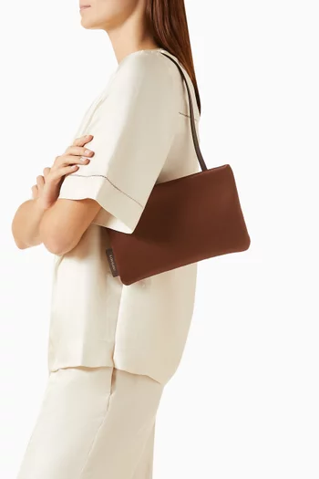 Small Grace Baguette Bag in Satin