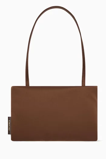 Small Grace Baguette Bag in Satin