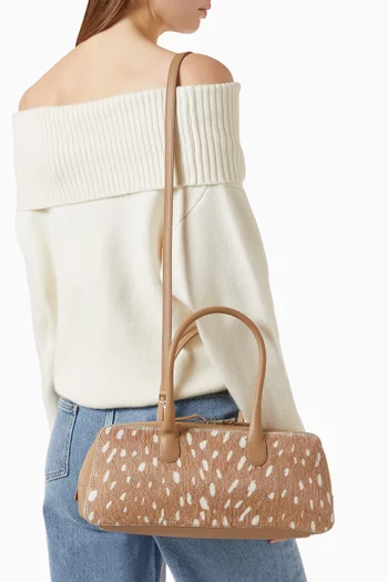 Jena Mini Top Handle Bag in Calf Hair