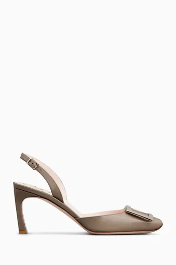 Trompette Slingback Pumps in Patent Leather