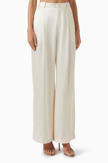 Relaxed Pants in Satin