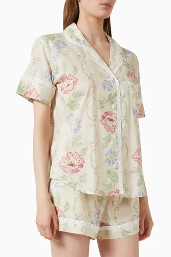 Dorothea Top & Shorts Set in Organic Cotton