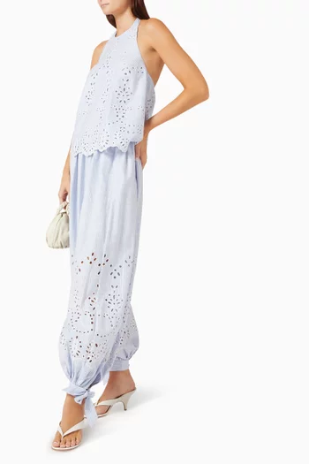 Broderie Anglaise Halterneck Top