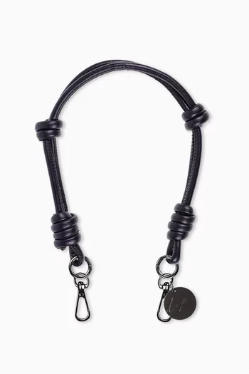Nolan Short Phone Chain in Vegan Leather, 40cm
