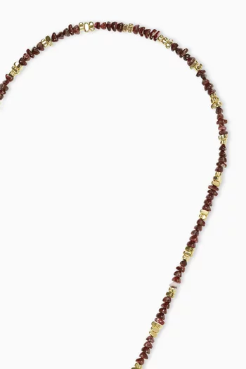Liviya Long Phone Chain in Baroque Beads , 120cm