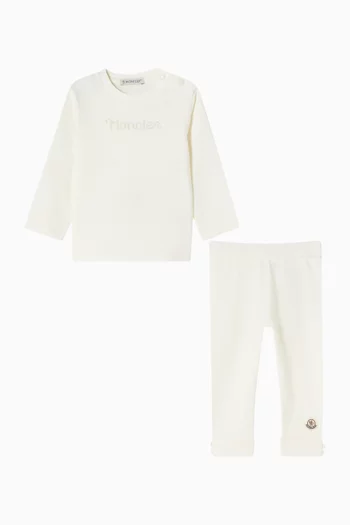 Logo Jersey Tracksuit Set in Cotton