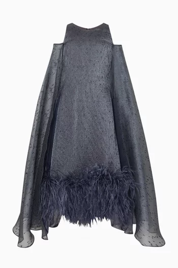 Lilo Ruffle Cape Dress