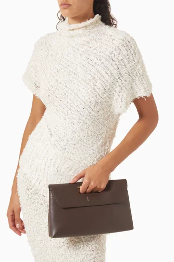Small Giada Pouch Clutch in Leather