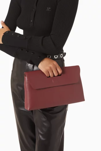 Small Giada Pouch Clutch in Leather