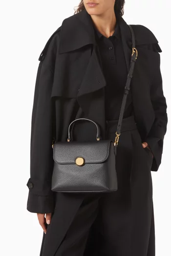 Small Moonlight Top-handle Bag in Leather