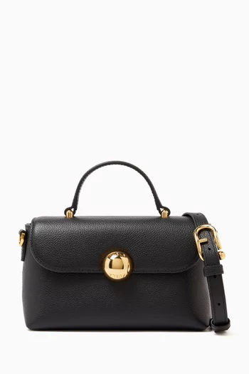 Mini Moonlight Top Handle Bag in Leather