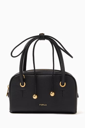 Mini Poppy Dome Bag in Leather