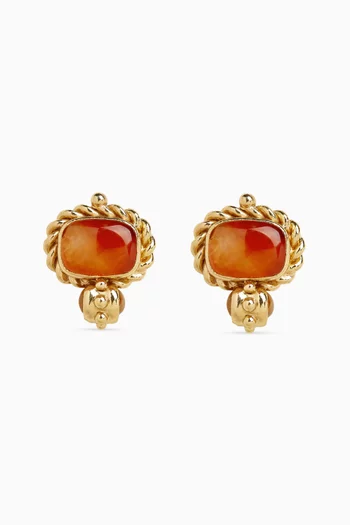 Amarante Earrings in Gold-plated Metal