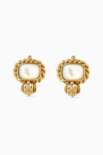 Amarante Earrings in Gold-plated Metal