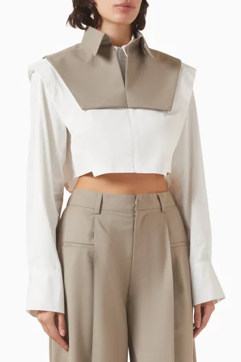 Trapezie Crop Shirt