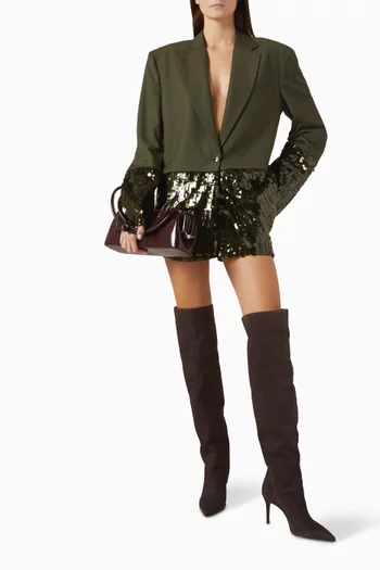 Sequin-embellished Skort