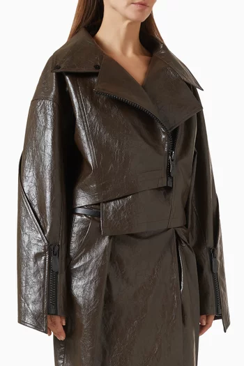 Biker Jacket in Vegan Leather