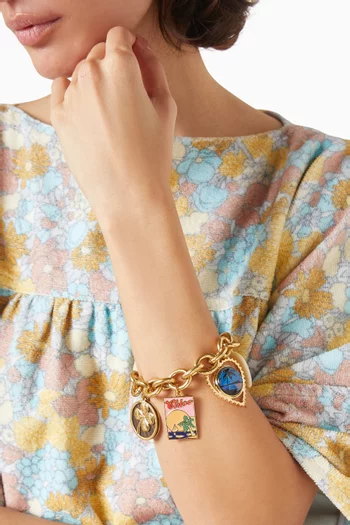 Postcards Bracelet in Brass