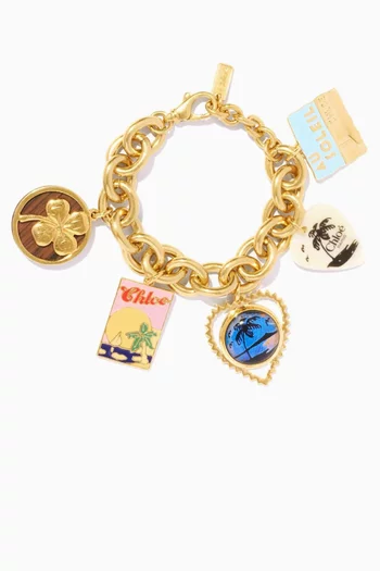 Postcards Bracelet in Brass