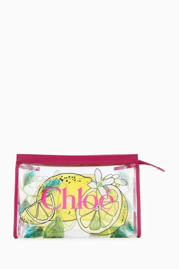 Soleil Zip Pouch in Printed Jelly