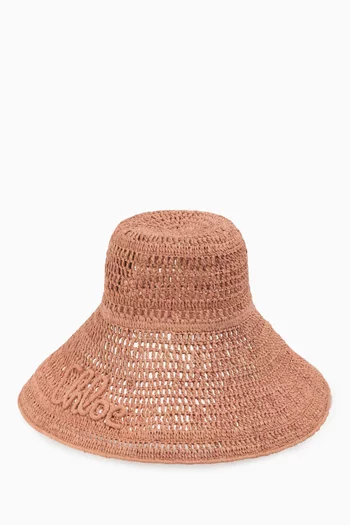 Capeline Hat in Raffia
