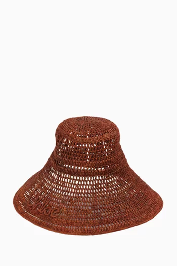 Capeline Hat in Raffia