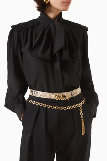 Iconic Reversible Belt in Leather