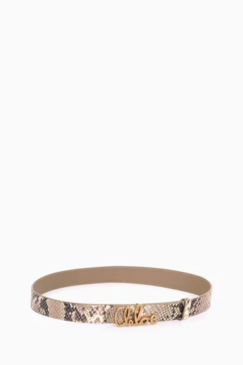 Iconic Reversible Belt in Leather
