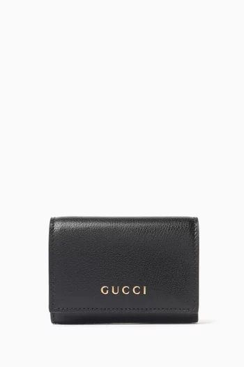 Bi-fold Card Case in Leather